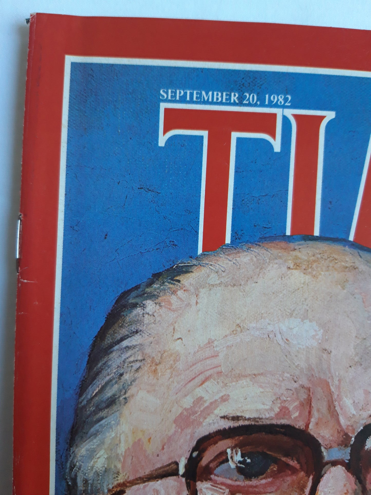 Time magazine Begin Digs in A Defiant No To Ronald Reagan`s Peace Plan Embassy Siege The Battle Of Bern 20.09.1982 September 1982