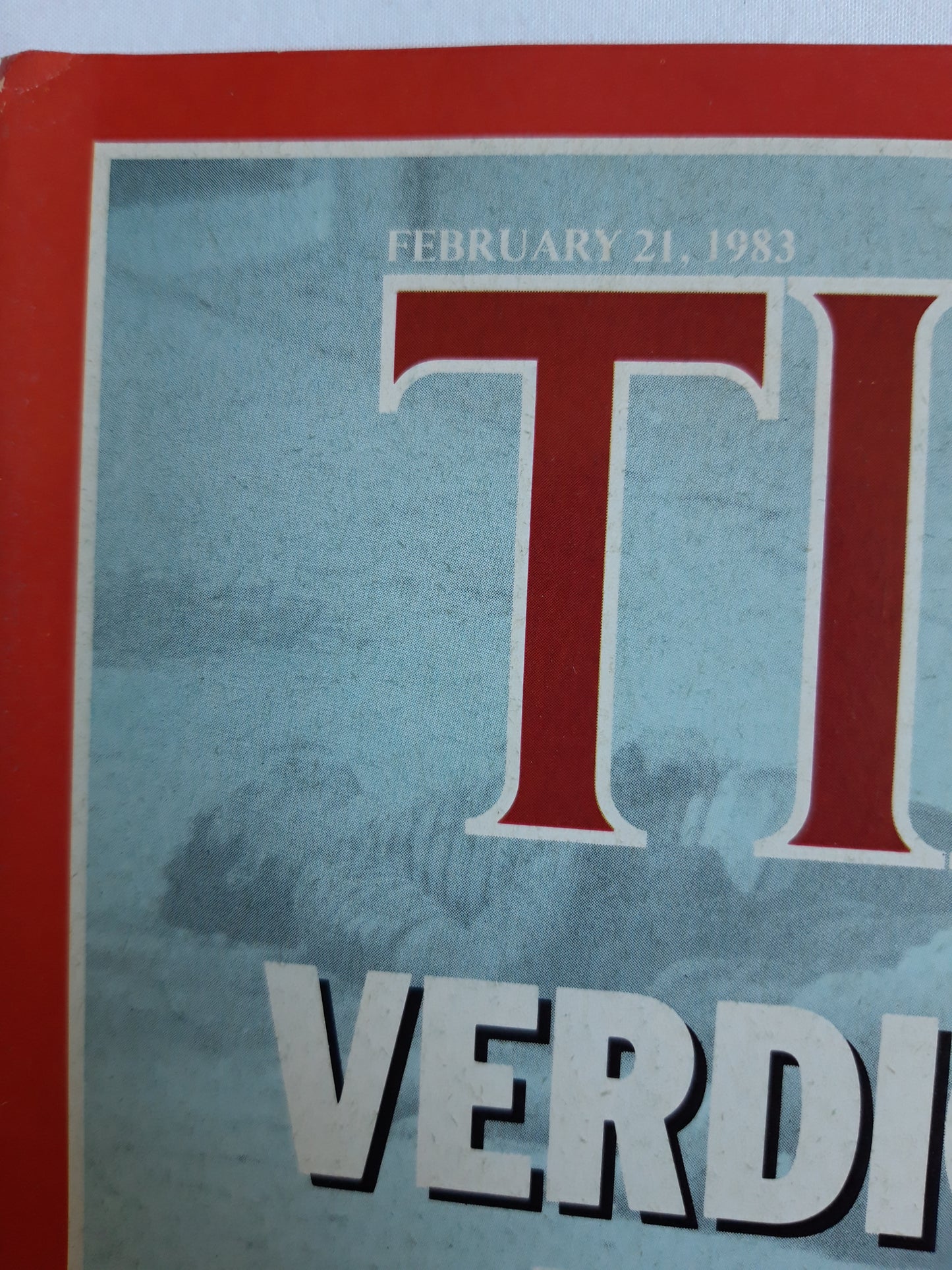 Time magazine Verdict on the Massacre French elections A Test for the Socialists 21.02.1983 Februar 1983