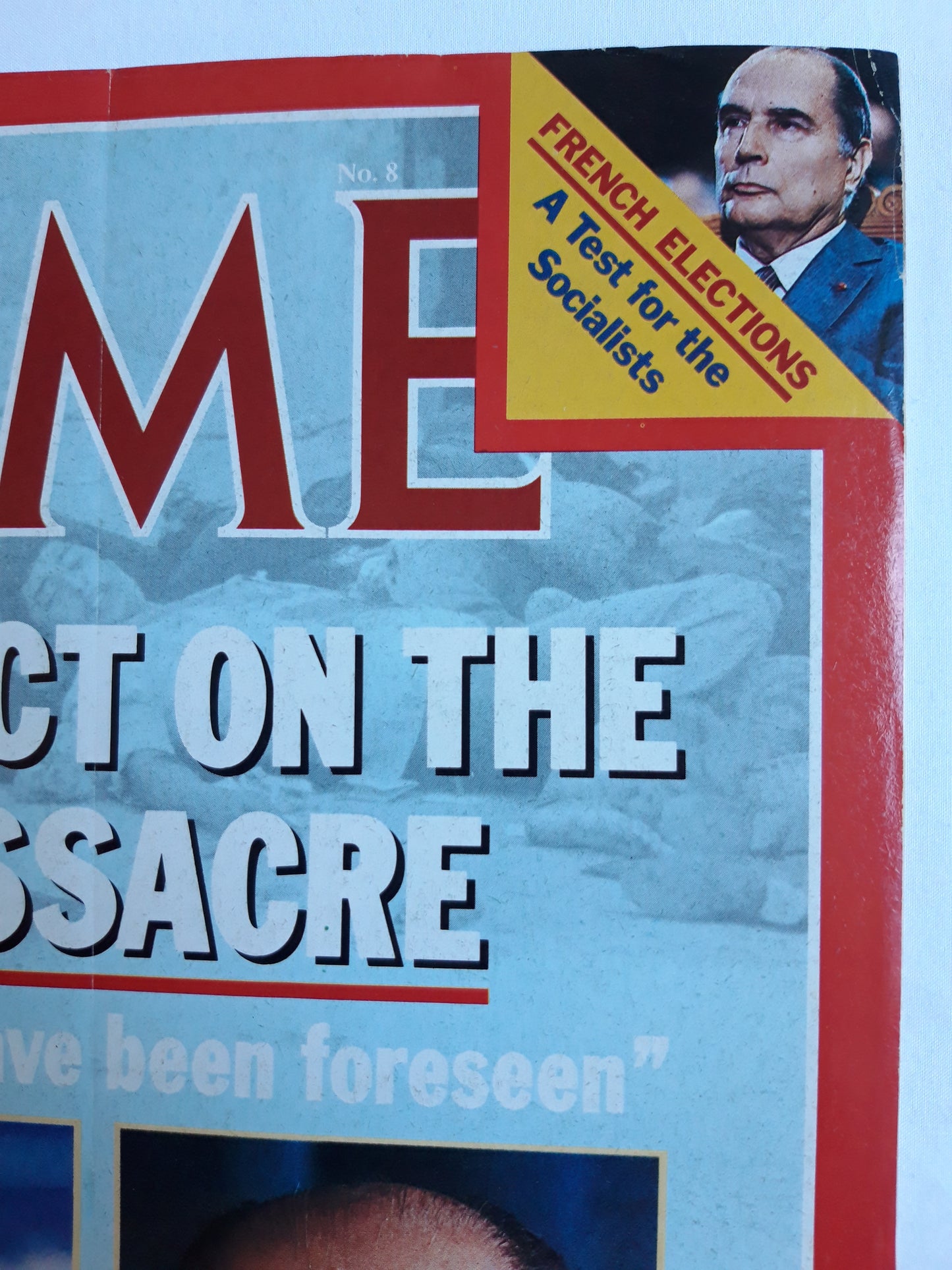 Time magazine Verdict on the Massacre French elections A Test for the Socialists 21.02.1983 Februar 1983