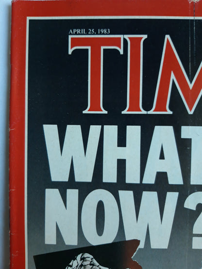 Time magazine What Now? King of Jordan Hejaz Hussein bin Talal Yasser Arafat Viet Nam´s Woes 25.04.1983 April 1983 No.17